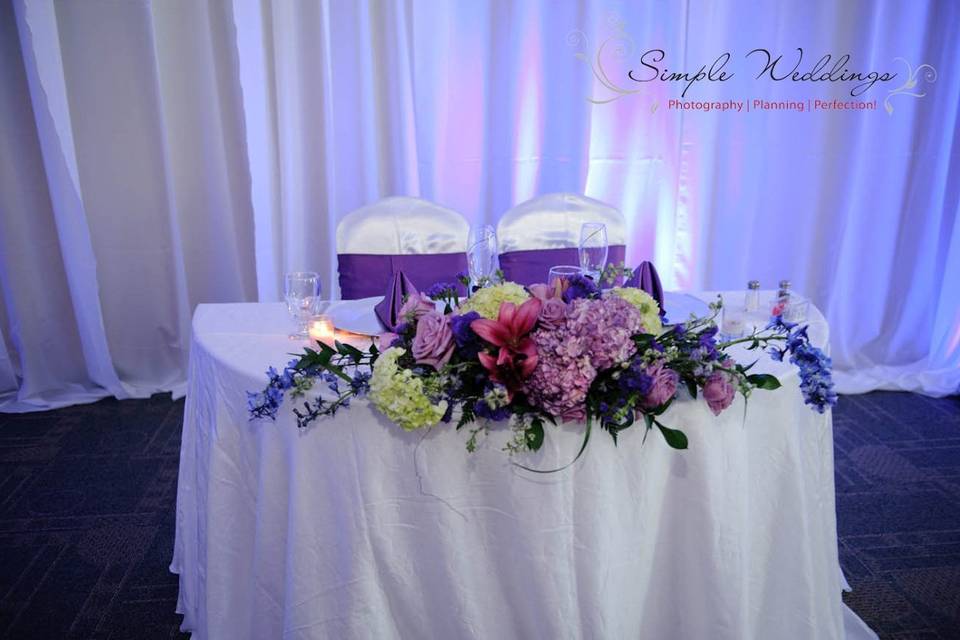 Newlyweds table