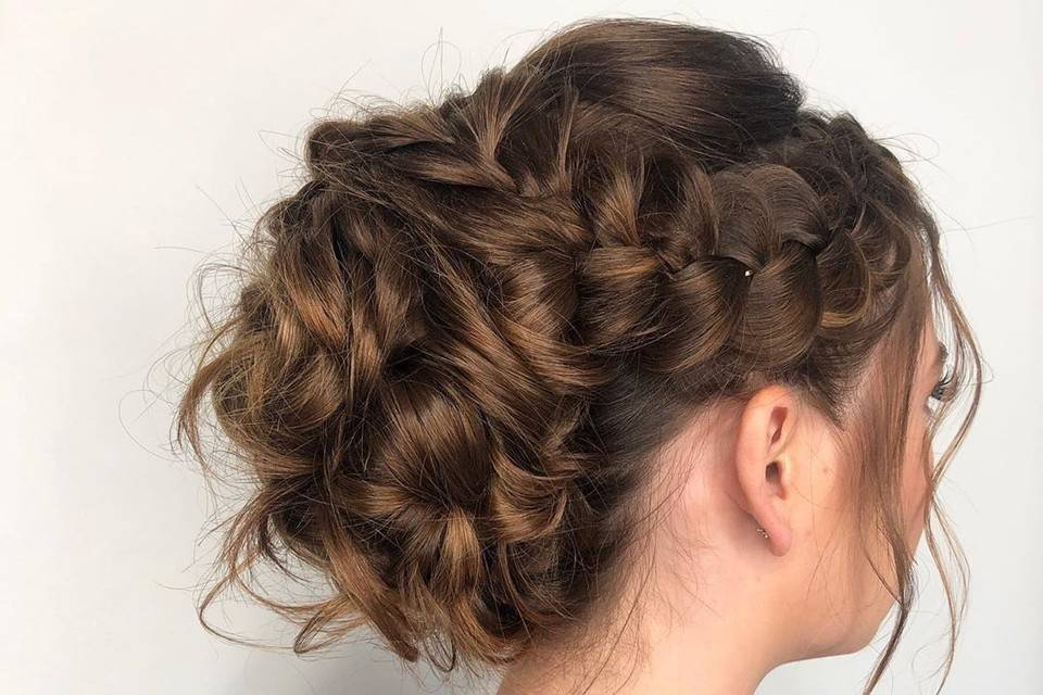 Braided updo