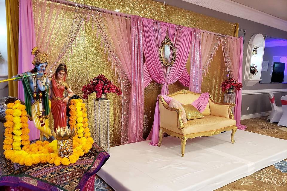 Hindu wedding setup