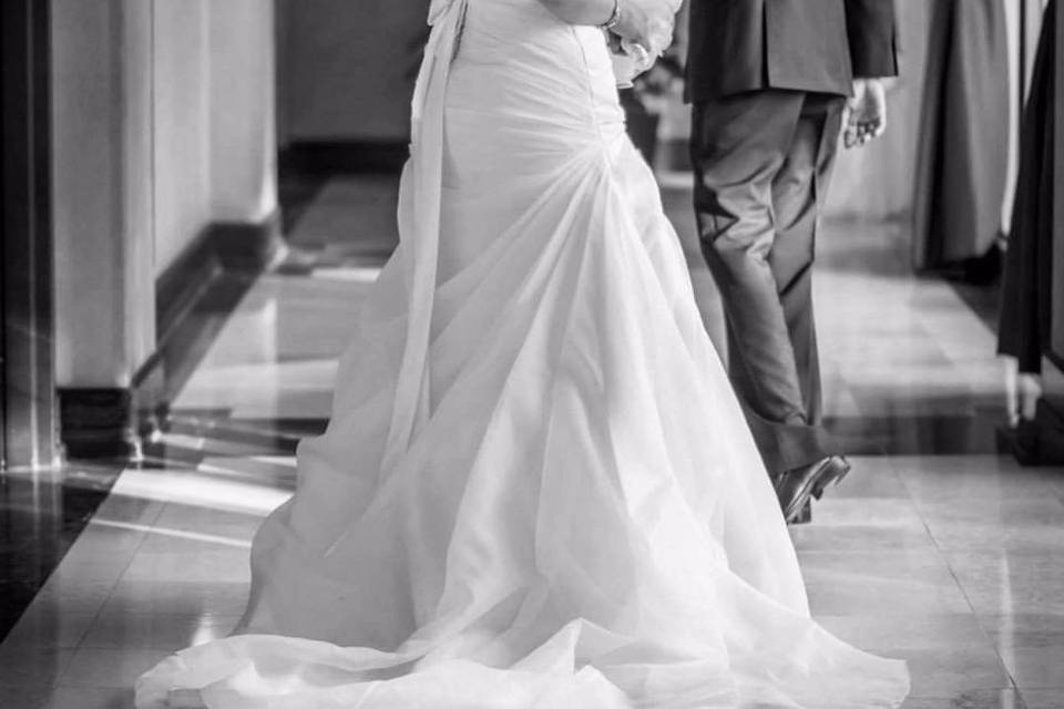 Bride and groom shot