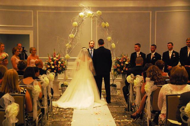 Indoor wedding ceremony