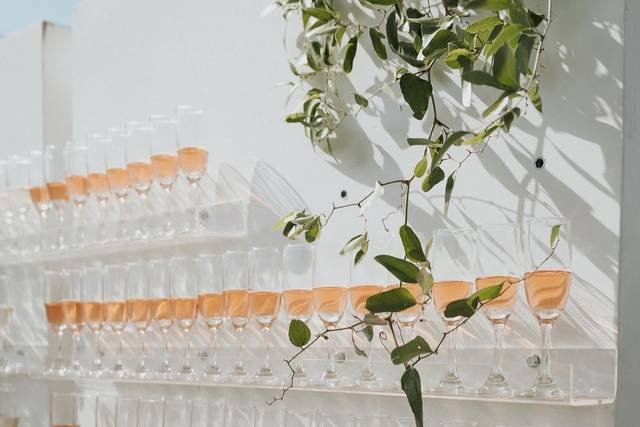 Champagne wall