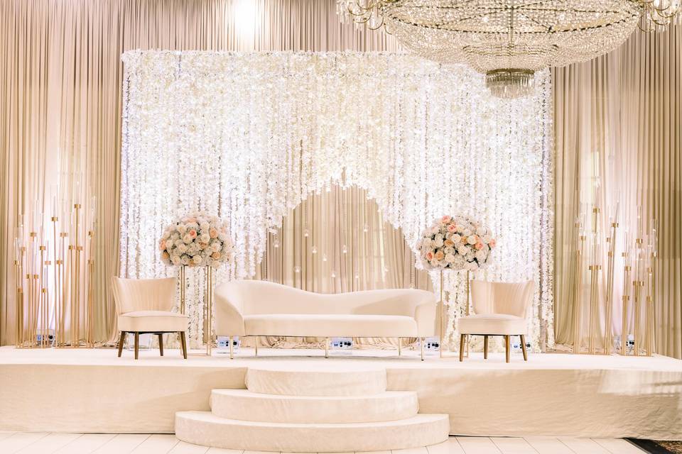 Ivory Crystal Blush Stage