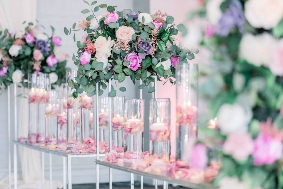 Outdoor floral arch