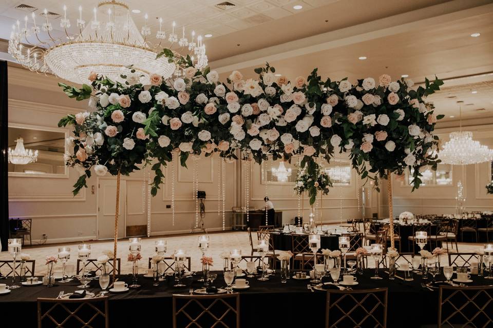 Full Floral Head Table