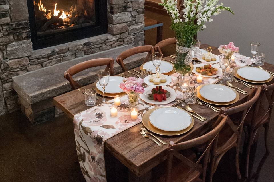 Dining table setup