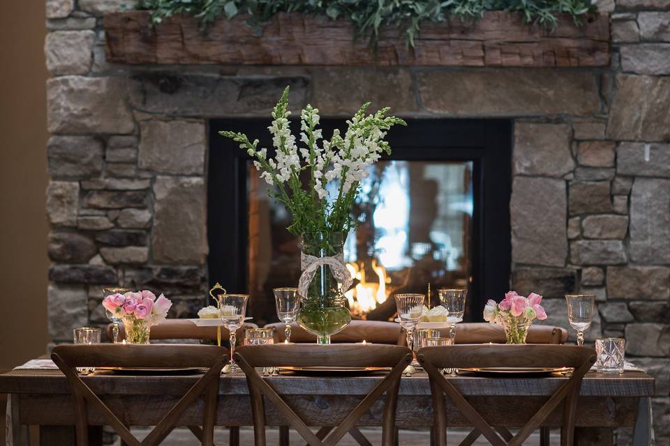 Dining table setup