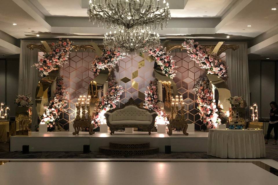 Reception stage near