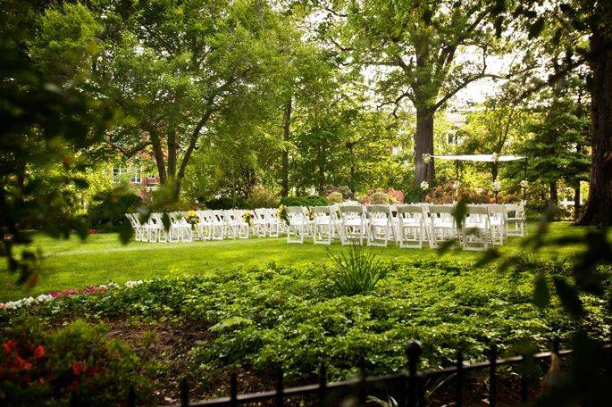 Outdoor wedding ceremony venue