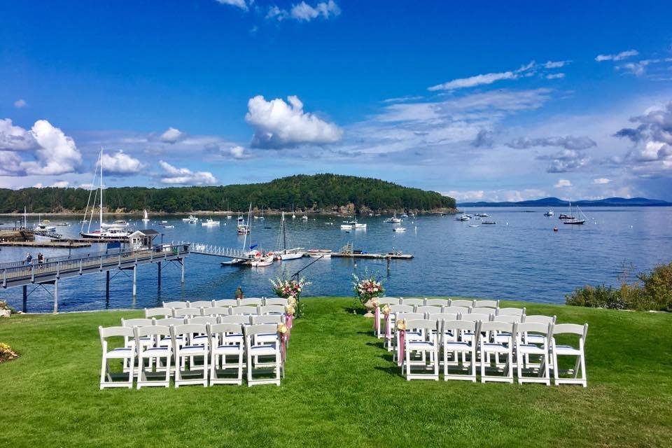 Bar Harbor wedding ceremony