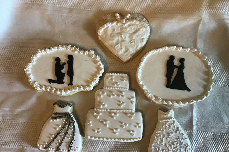 Just Married cookies