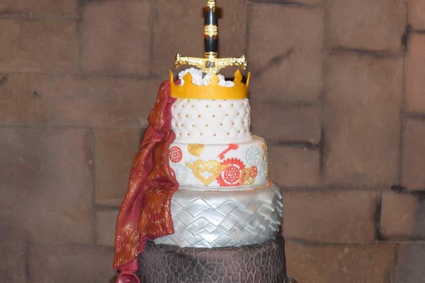Medieval Knight wedding cake