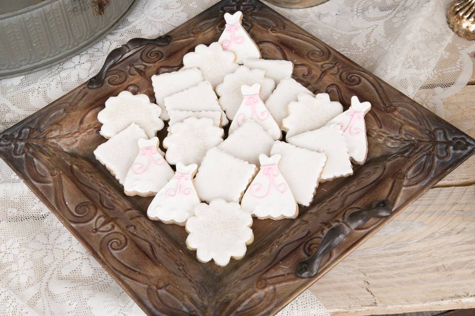 Wedding cookies, also great for bridal showers