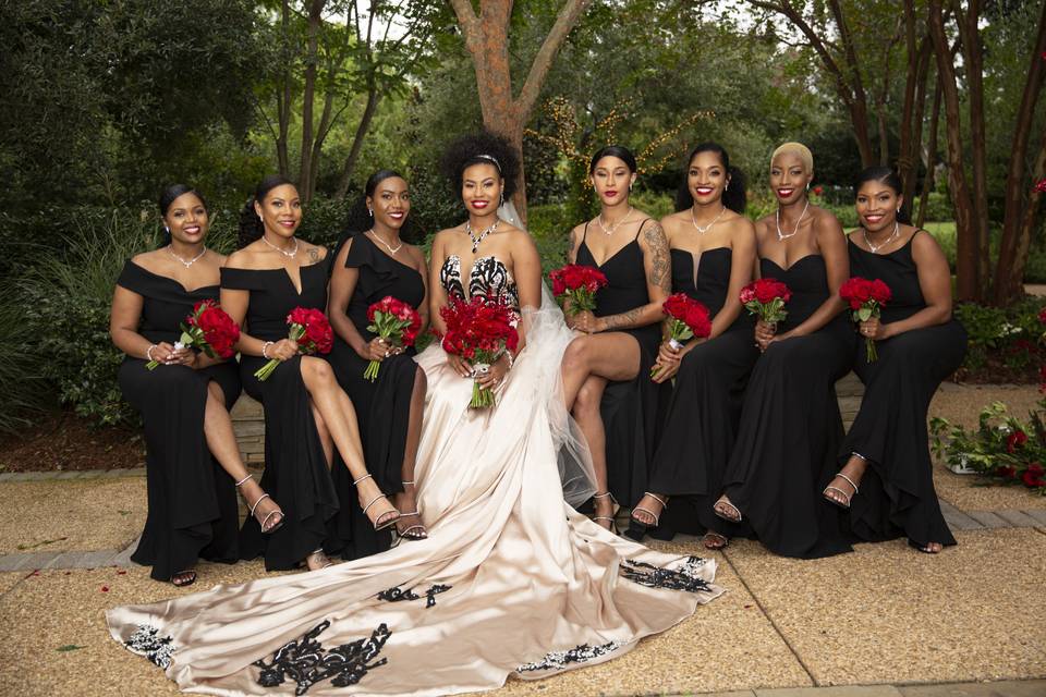 Bride & Bridesmaids