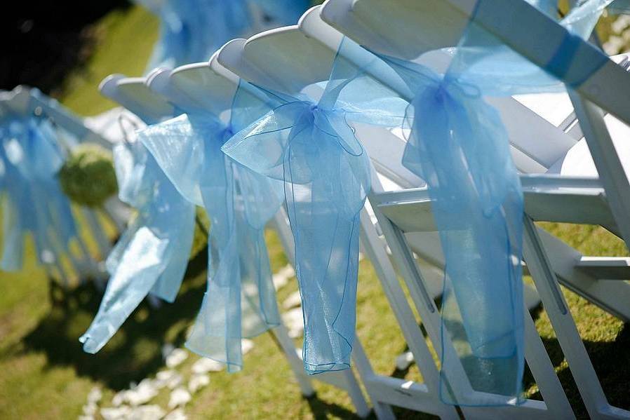 Crystal Organza Chair Sashes