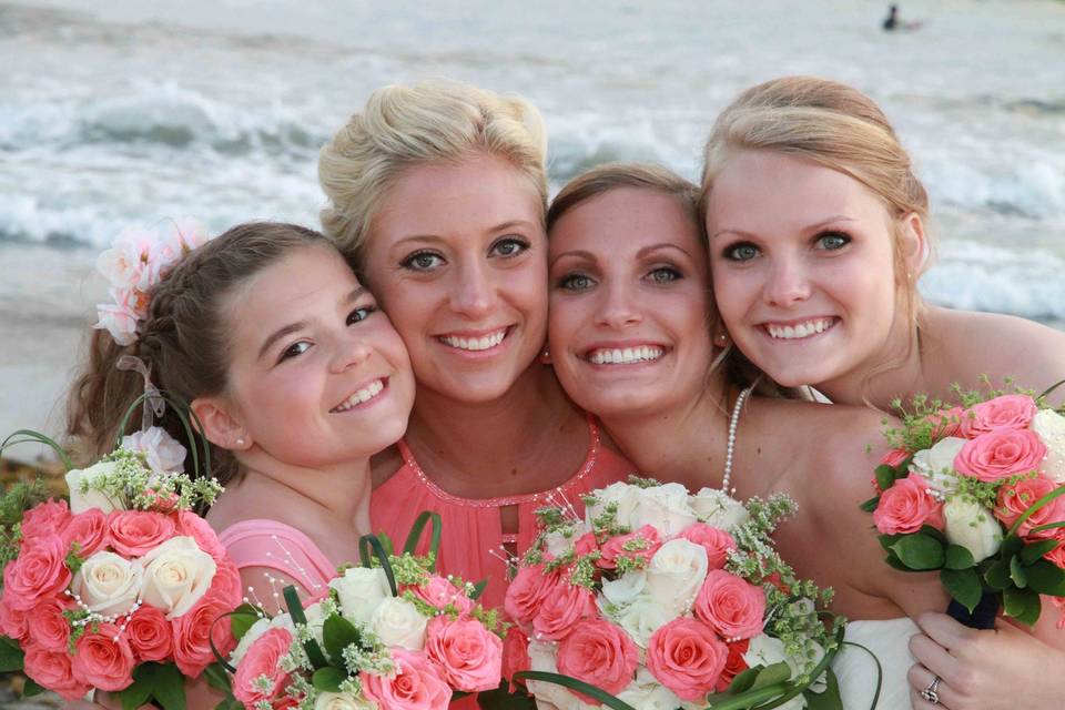 Bridesmaids and Flower Girl