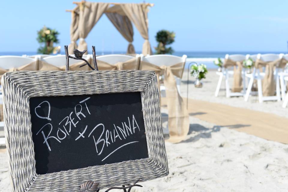 Vintage Beach Wedding La Jolla