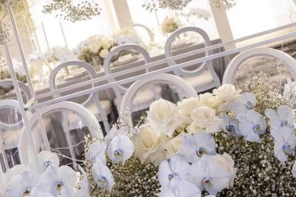 Babies breath centerpieces