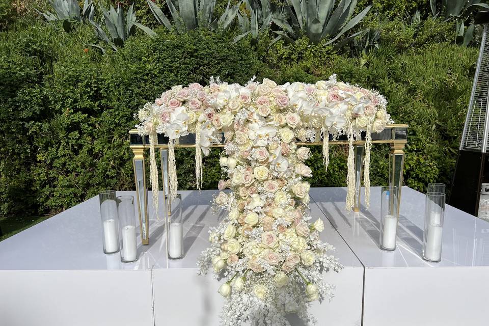 Cascading sweetheart runner