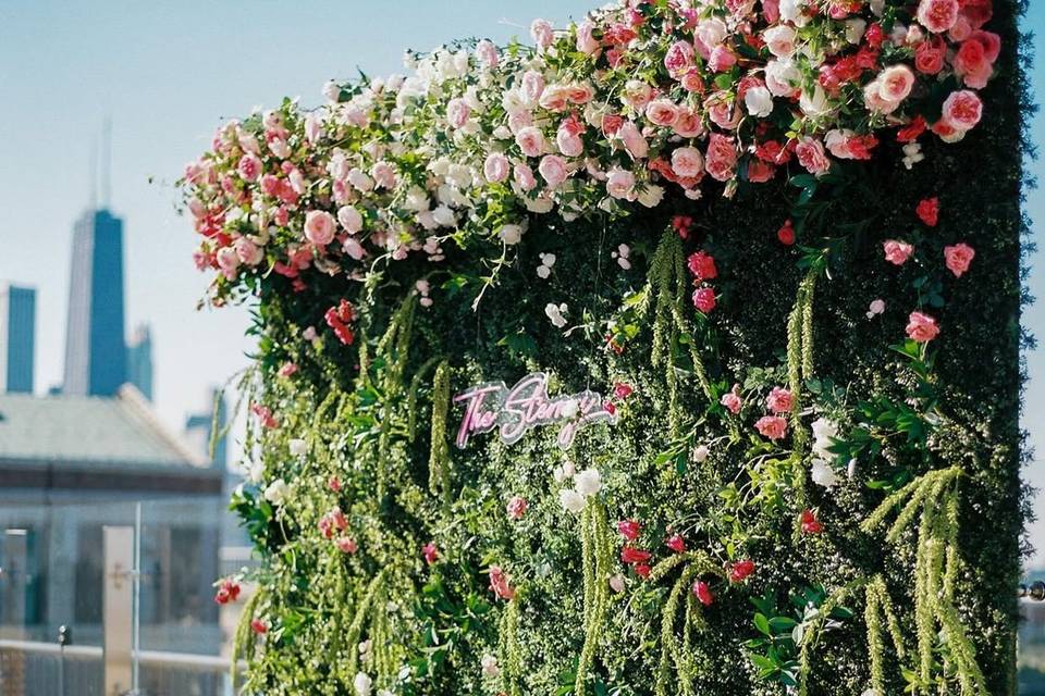 Custom flower walls