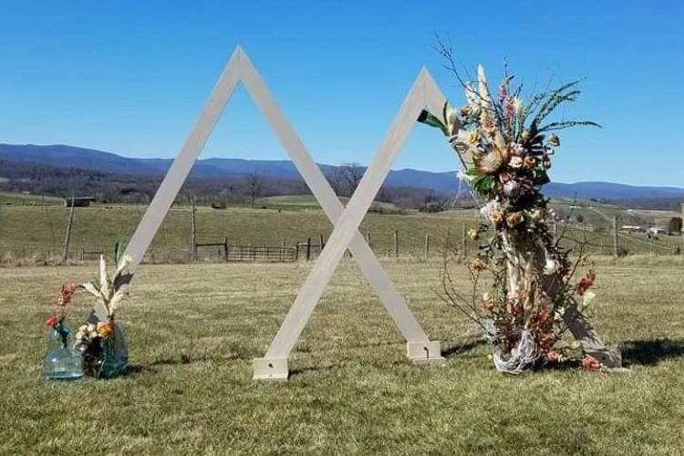 Triangle Wedding Arbor