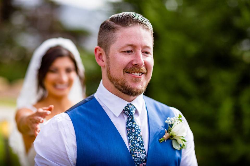 Getting the groom's attention