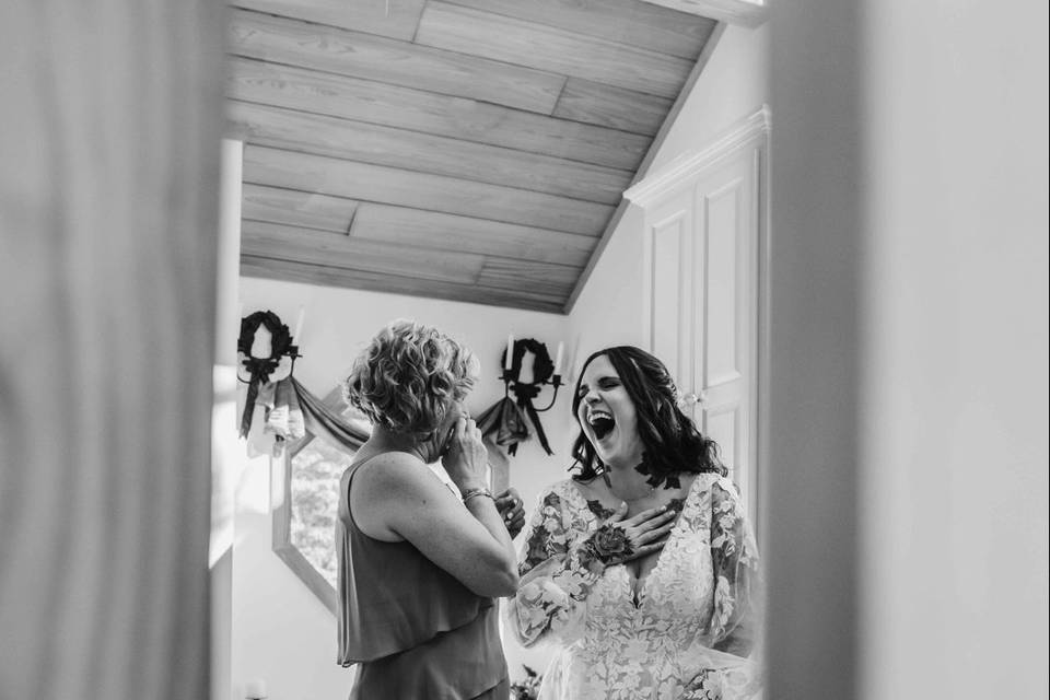 Mom and bride