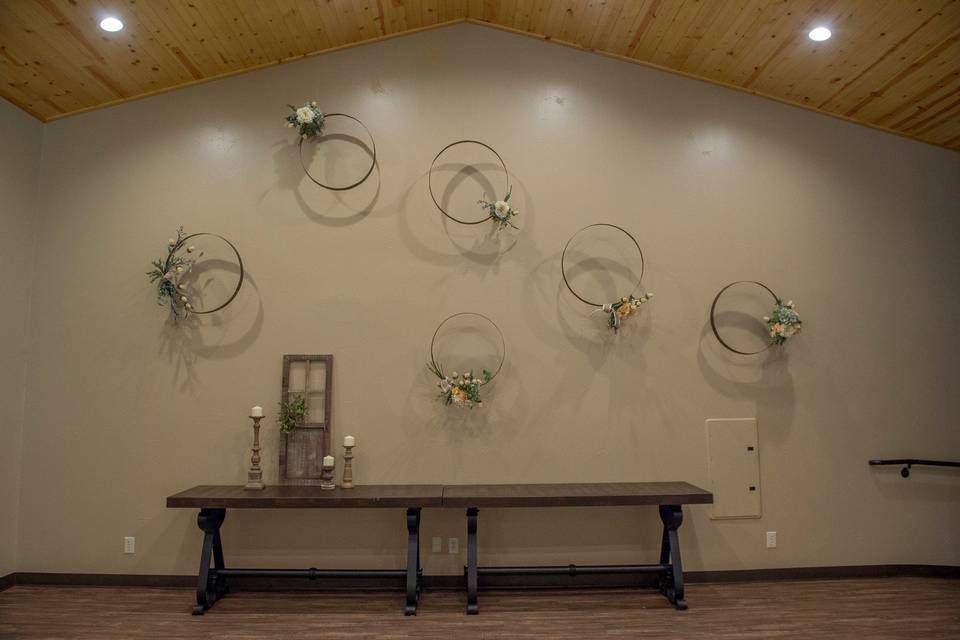 Stage Wall Floral Hoops