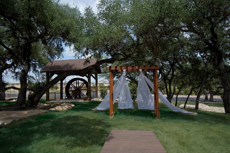 Ceremony Area Under Oaks