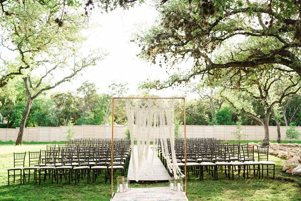 Outdoor ceremony