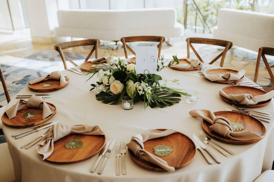 Tablescape on the terrace
