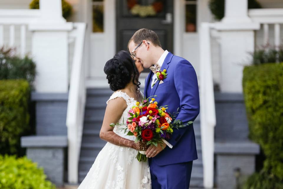 Bride & Groom Front of House