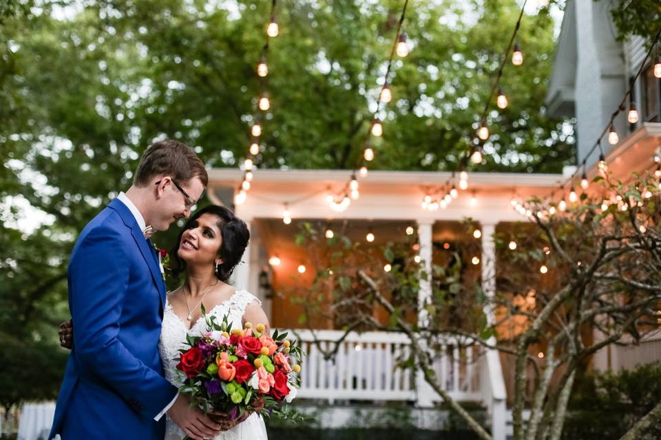 Bride & Groom String Lights