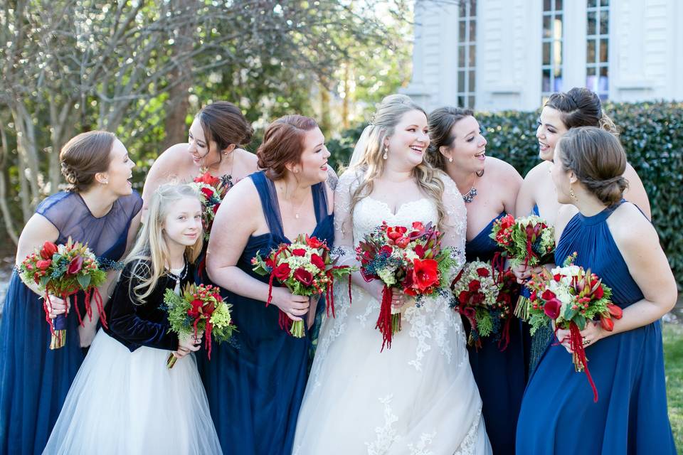 Bridal Party Front Lawn