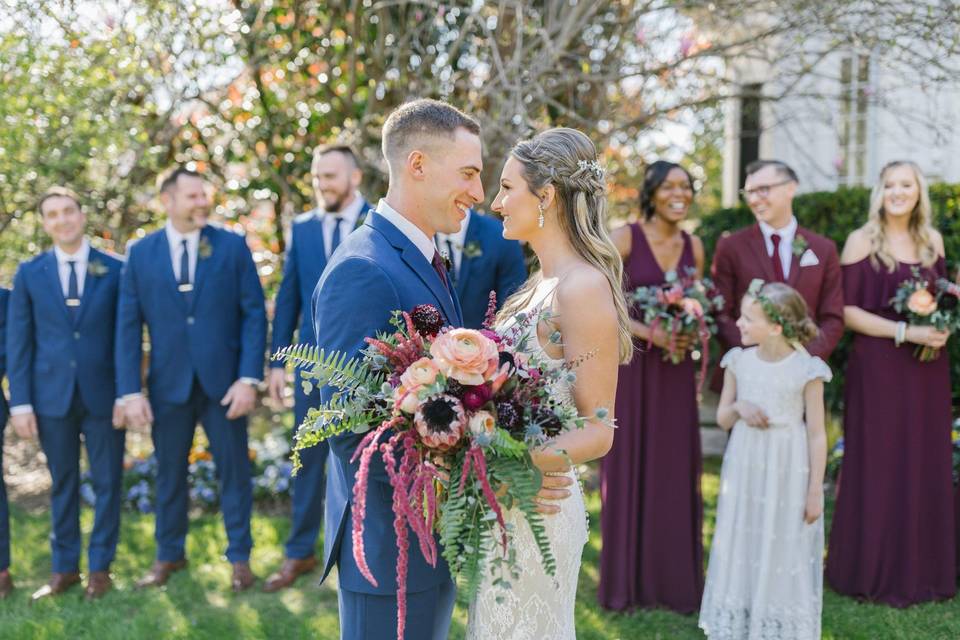 Bridal Party Front Lawn