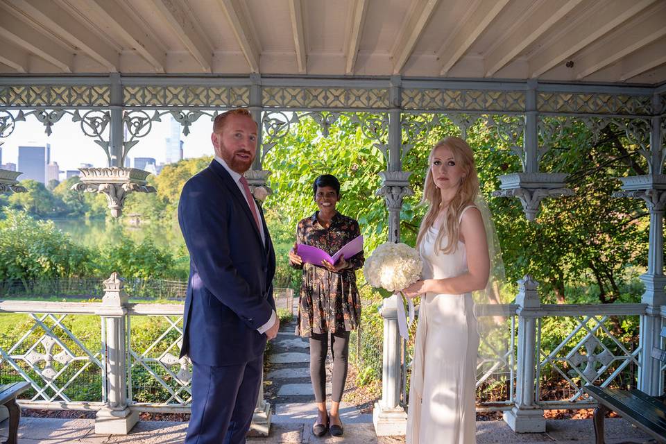 Officiant heading the ceremony