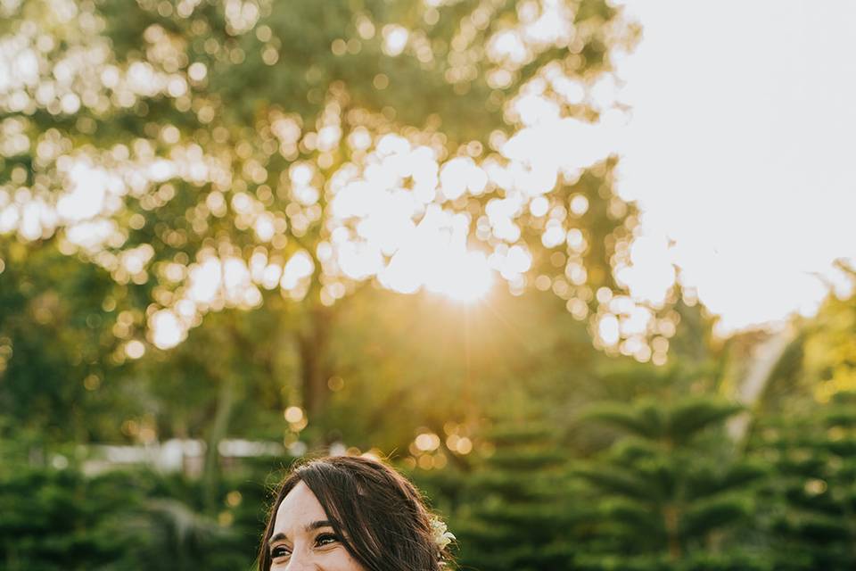 Happy bride