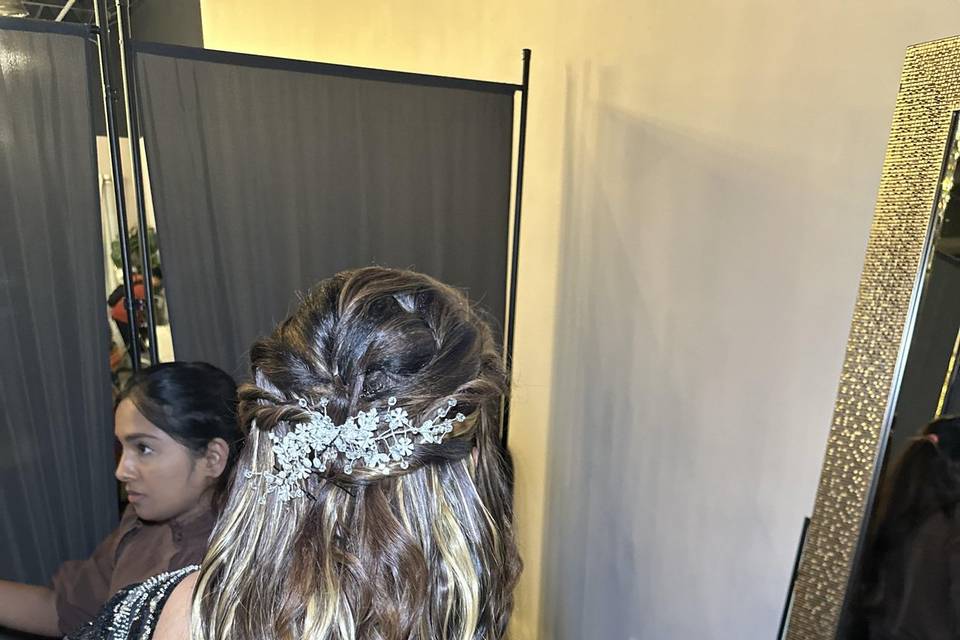 Sangeet hairstyle
