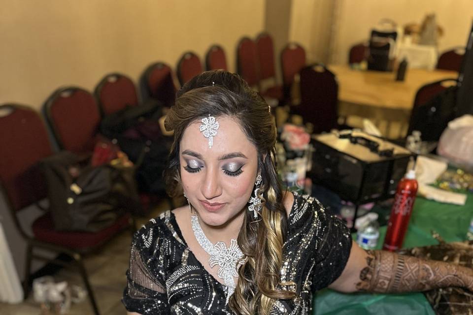 Smokey eyemakeup