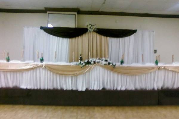 Wedding head table