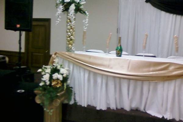 Wedding head table