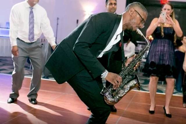 On the dance floor