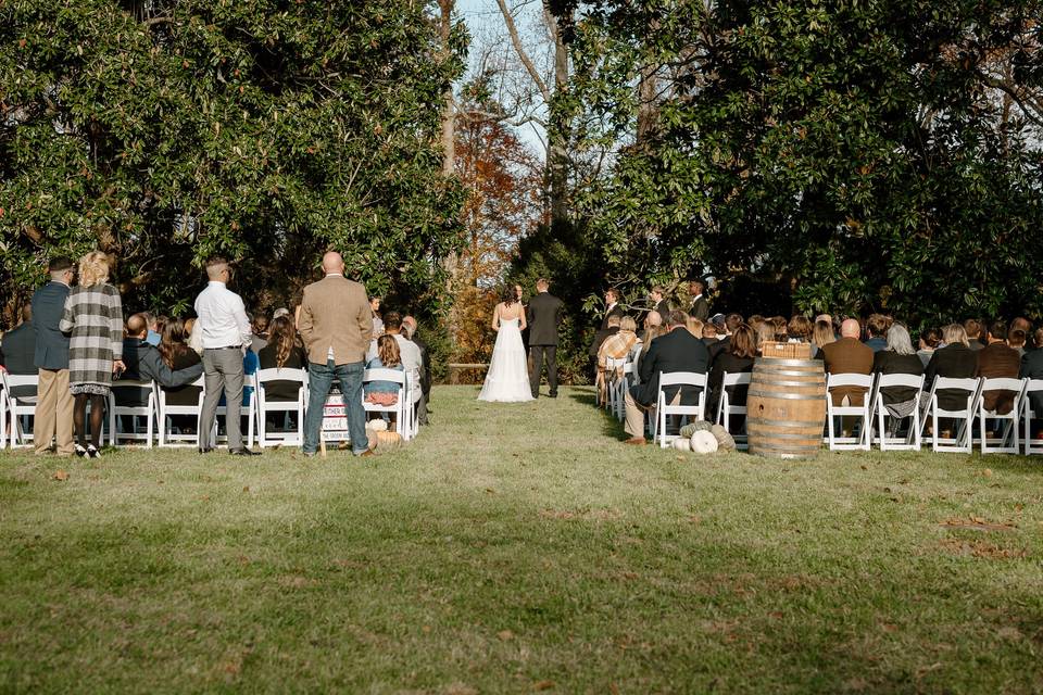 Garden ceremony