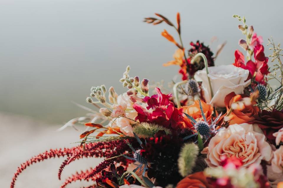 Flowers on mountain