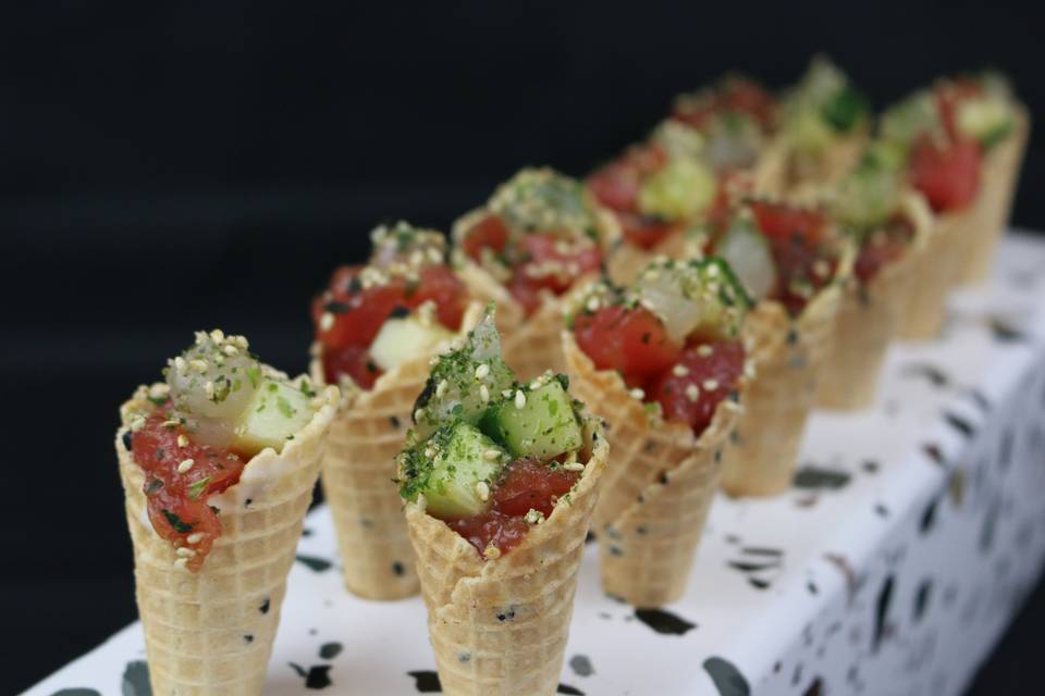 Ahi Tuna Poke Cones