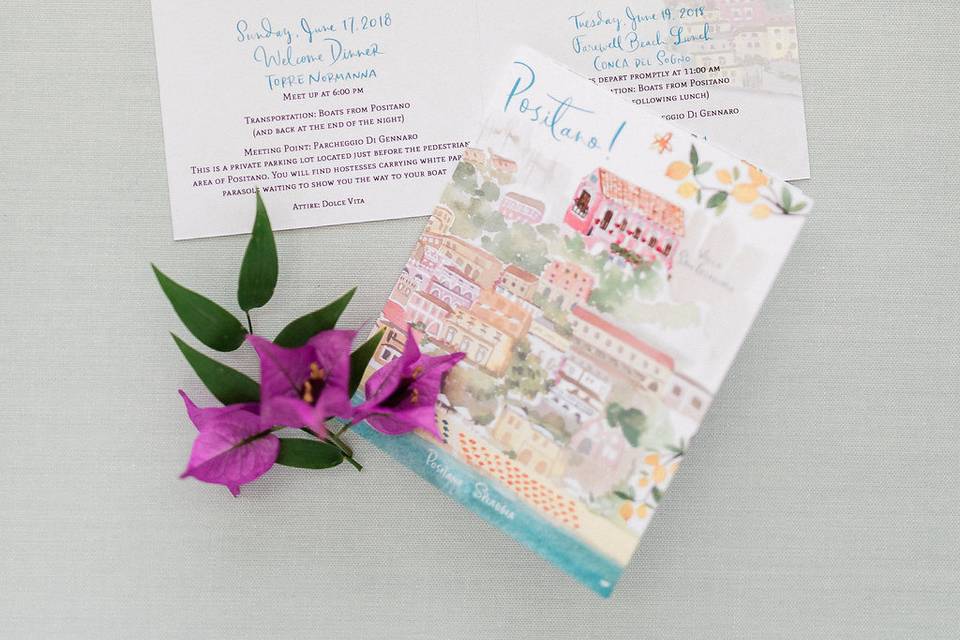 Positano invitation