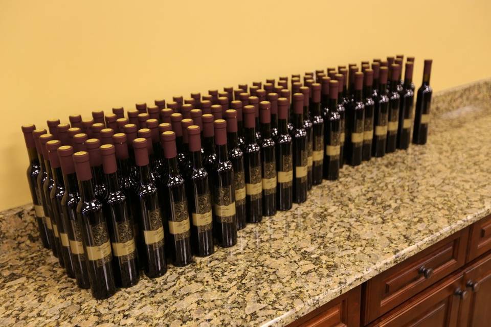 Custom Wine Bottle Favors by Your Own Winery