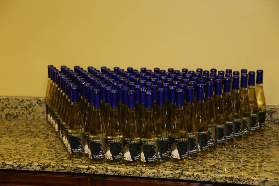 Custom Wine Bottle Favors by Your Own Winery