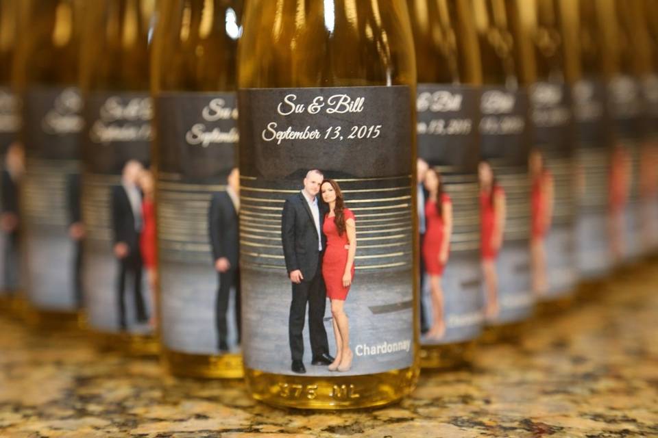 Custom Wine Bottle Favors by Your Own Winery