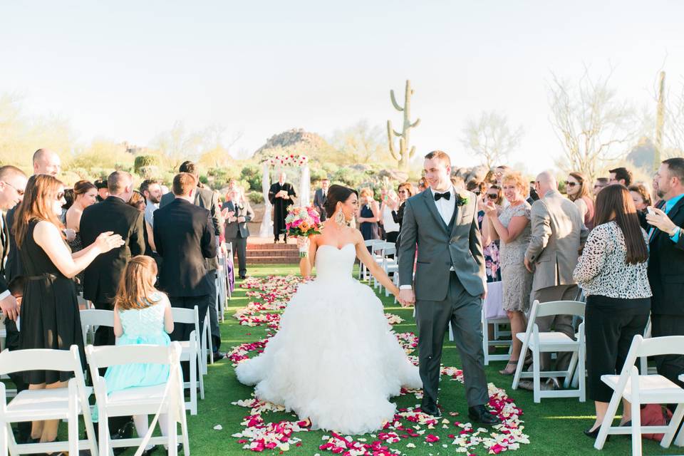 Garden ceremony -Rachael Koscica Photography